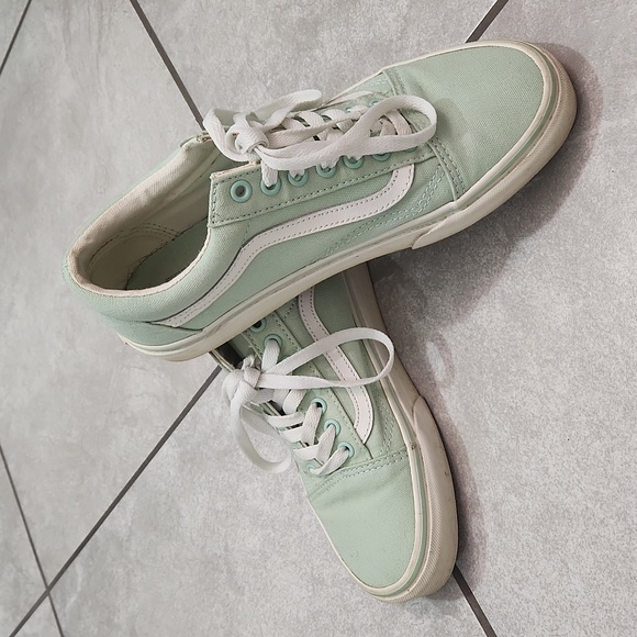 Old skool Vans seafoam or mint green - Picture 1 of 4